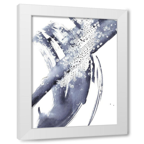 Directionality V White Modern Wood Framed Art Print by Harper, Ethan