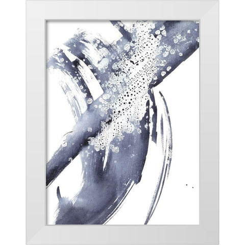 Directionality V White Modern Wood Framed Art Print by Harper, Ethan