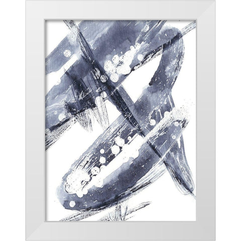 Directionality VI White Modern Wood Framed Art Print by Harper, Ethan