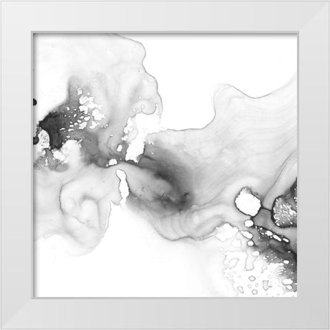Smoke and Water I White Modern Wood Framed Art Print by Harper, Ethan