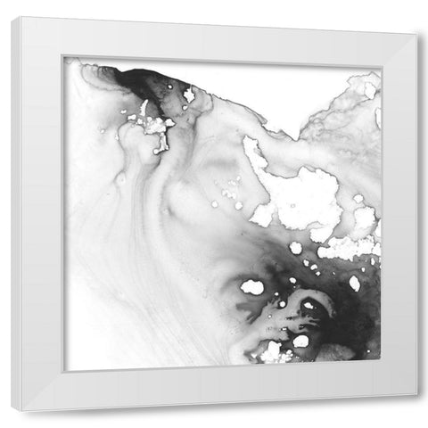 Smoke and Water III White Modern Wood Framed Art Print by Harper, Ethan