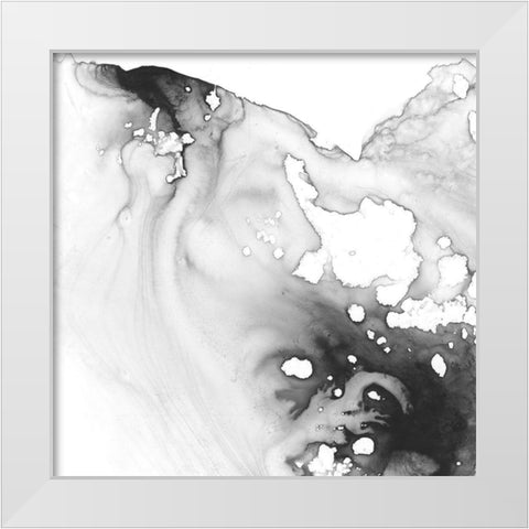 Smoke and Water III White Modern Wood Framed Art Print by Harper, Ethan