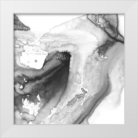 Smoke and Water IV White Modern Wood Framed Art Print by Harper, Ethan