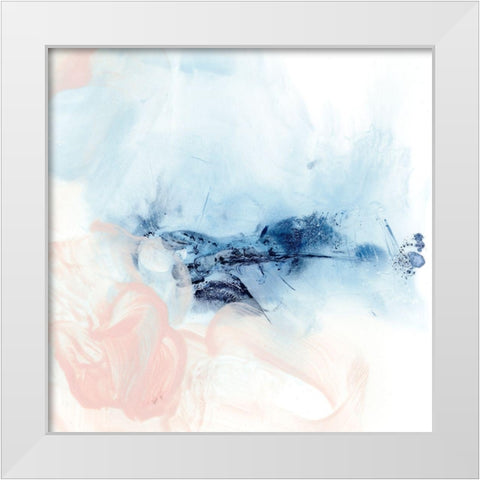 Indigo and Blush I White Modern Wood Framed Art Print by Harper, Ethan