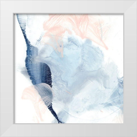 Indigo and Blush II White Modern Wood Framed Art Print by Harper, Ethan