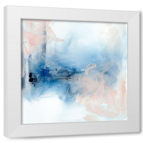 Indigo and Blush IV White Modern Wood Framed Art Print by Harper, Ethan