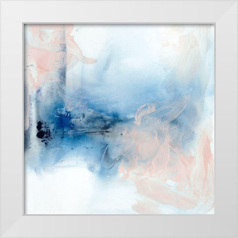 Indigo and Blush IV White Modern Wood Framed Art Print by Harper, Ethan