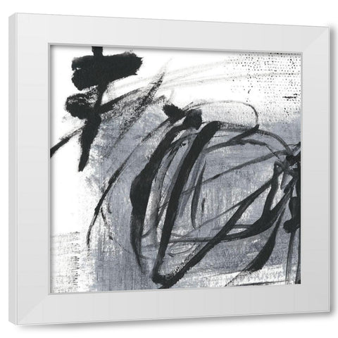 Scribble Script II White Modern Wood Framed Art Print by Harper, Ethan
