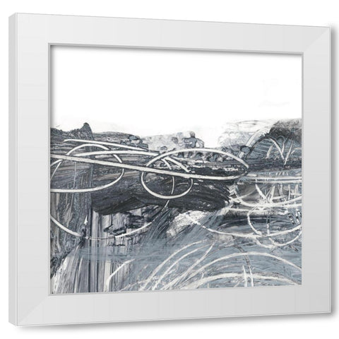 Scribble Out I White Modern Wood Framed Art Print by Harper, Ethan