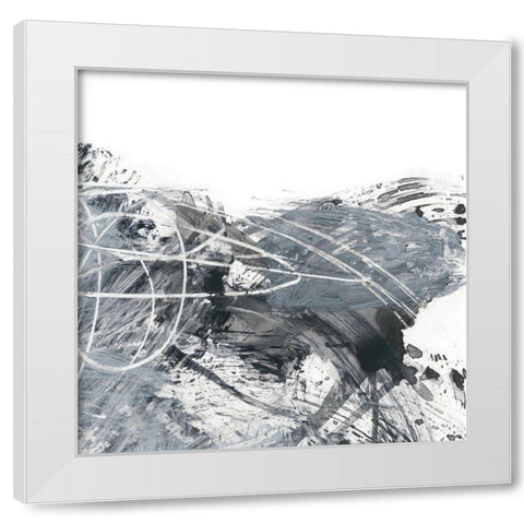 Scribble Out II White Modern Wood Framed Art Print by Harper, Ethan