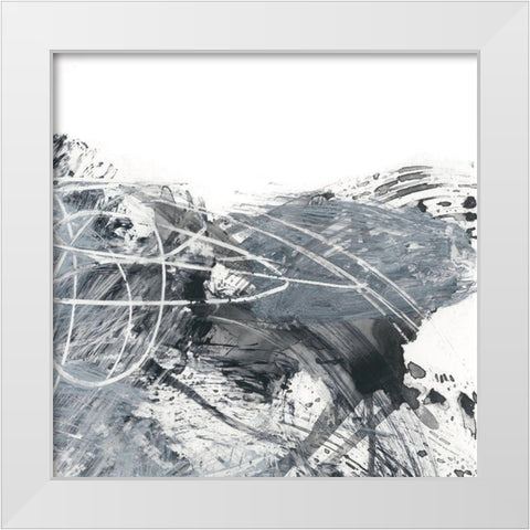 Scribble Out II White Modern Wood Framed Art Print by Harper, Ethan