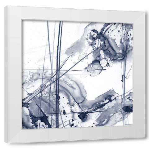 Charting the Universe II White Modern Wood Framed Art Print by Harper, Ethan