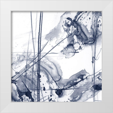 Charting the Universe II White Modern Wood Framed Art Print by Harper, Ethan