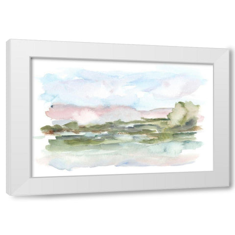 Mountain Watercolor VI White Modern Wood Framed Art Print by Harper, Ethan