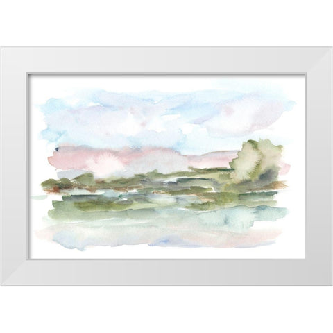 Mountain Watercolor VI White Modern Wood Framed Art Print by Harper, Ethan