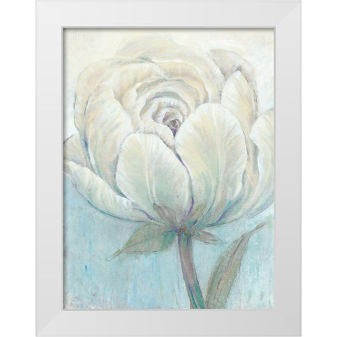 English Rose I White Modern Wood Framed Art Print by OToole, Tim