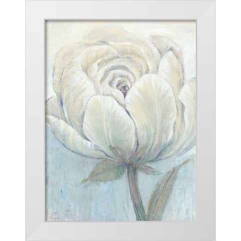 English Rose I White Modern Wood Framed Art Print by OToole, Tim
