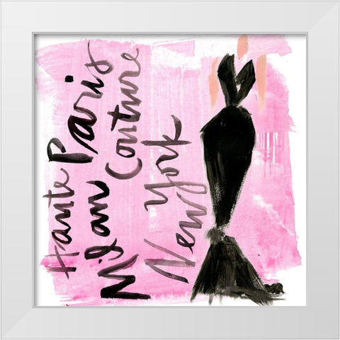 Runway I White Modern Wood Framed Art Print by Parker, Jennifer Paxton