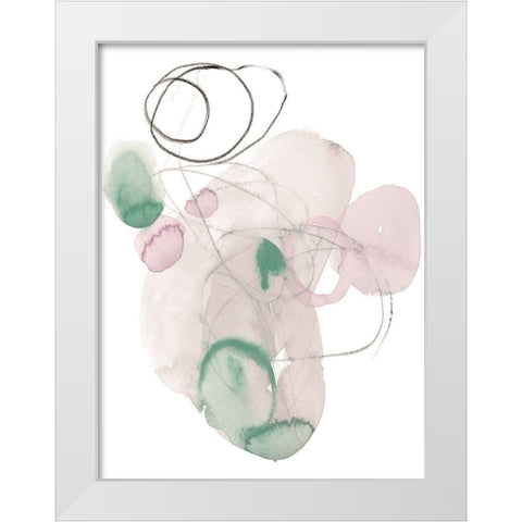 Sea Glass Stack IV White Modern Wood Framed Art Print by Parker, Jennifer Paxton