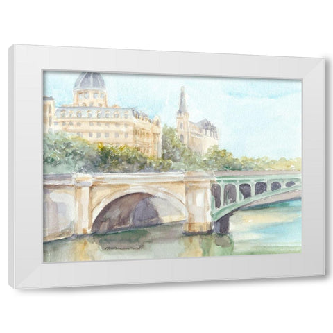 French Bridge Study IV White Modern Wood Framed Art Print by Harper, Ethan