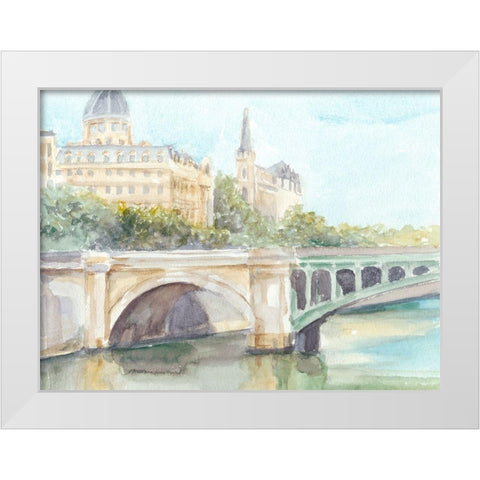 French Bridge Study IV White Modern Wood Framed Art Print by Harper, Ethan