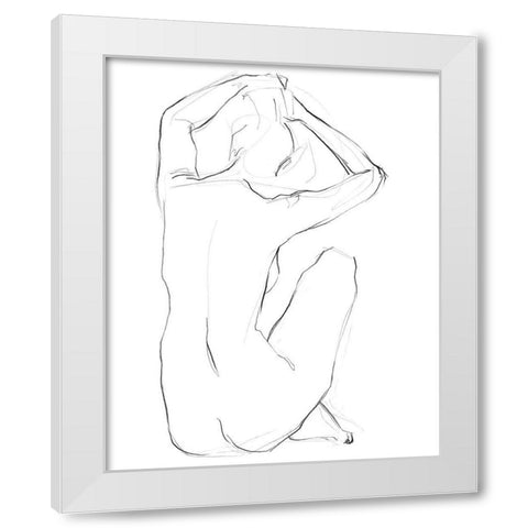 Muse I White Modern Wood Framed Art Print by Parker, Jennifer Paxton