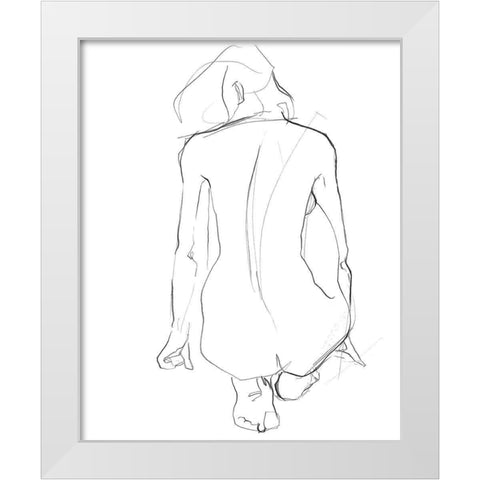 Muse II White Modern Wood Framed Art Print by Parker, Jennifer Paxton
