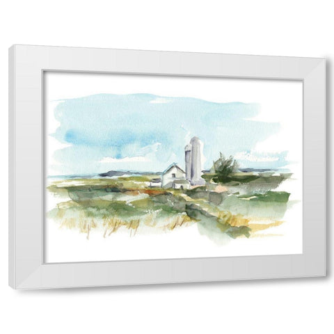 Rural Plein Air I White Modern Wood Framed Art Print by Harper, Ethan