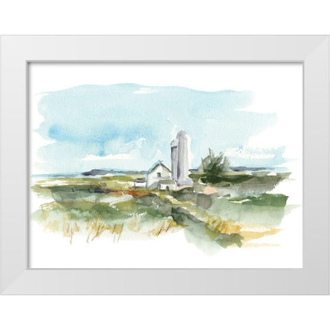 Rural Plein Air I White Modern Wood Framed Art Print by Harper, Ethan