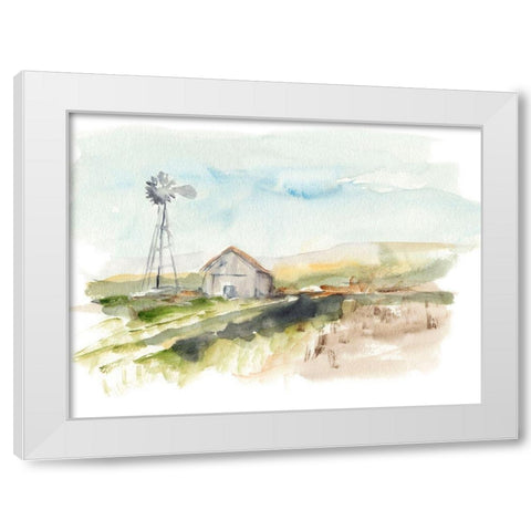Rural Plein Air II White Modern Wood Framed Art Print by Harper, Ethan