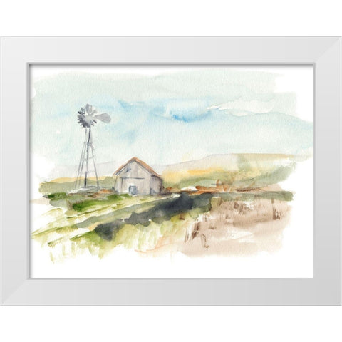 Rural Plein Air II White Modern Wood Framed Art Print by Harper, Ethan