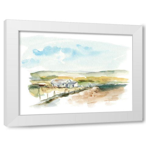 Rural Plein Air III White Modern Wood Framed Art Print by Harper, Ethan