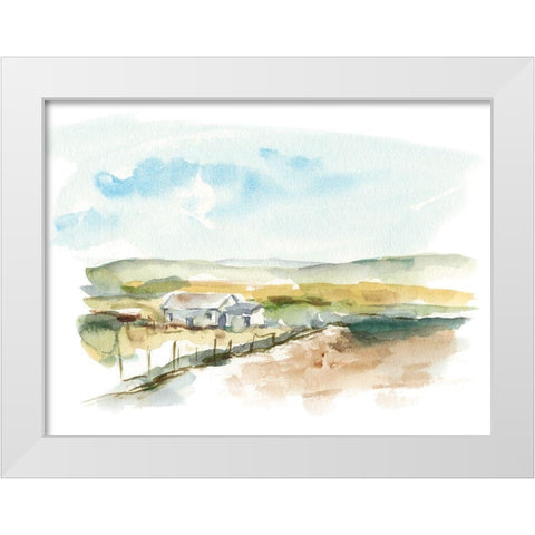 Rural Plein Air III White Modern Wood Framed Art Print by Harper, Ethan