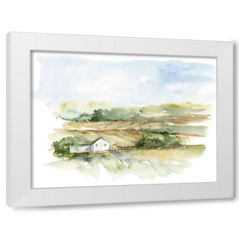 Rural Plein Air V White Modern Wood Framed Art Print by Harper, Ethan
