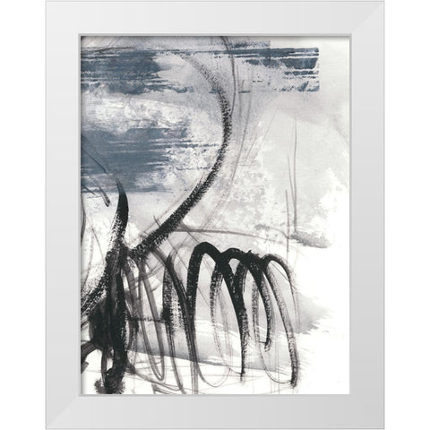 Serpentine I White Modern Wood Framed Art Print by Harper, Ethan