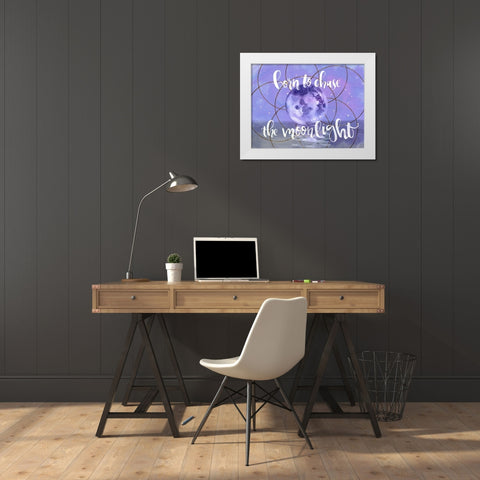 Moon Child I White Modern Wood Framed Art Print by Parker, Jennifer Paxton