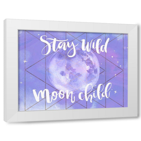 Moon Child II White Modern Wood Framed Art Print by Parker, Jennifer Paxton
