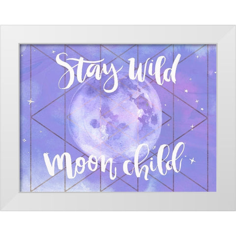 Moon Child II White Modern Wood Framed Art Print by Parker, Jennifer Paxton