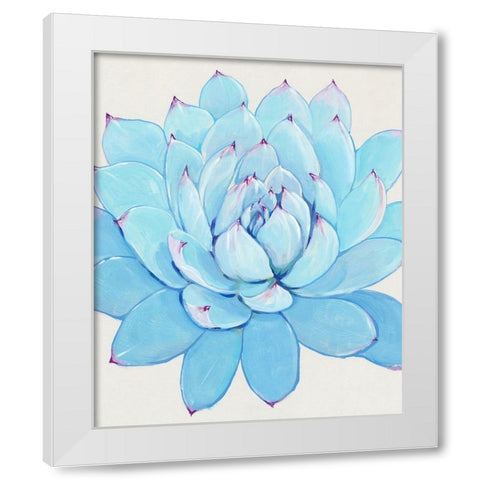 Pastel Succulent II White Modern Wood Framed Art Print by OToole, Tim
