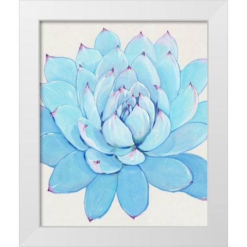 Pastel Succulent II White Modern Wood Framed Art Print by OToole, Tim