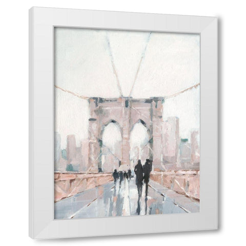 Early Morning Stroll I White Modern Wood Framed Art Print by Harper, Ethan