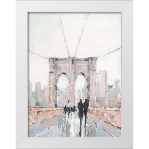 Early Morning Stroll I White Modern Wood Framed Art Print by Harper, Ethan