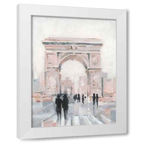 Early Morning Stroll II White Modern Wood Framed Art Print by Harper, Ethan