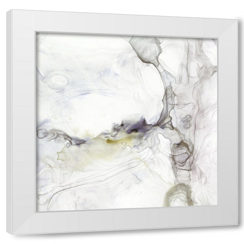 Sedimentary I White Modern Wood Framed Art Print by Barnes, Victoria