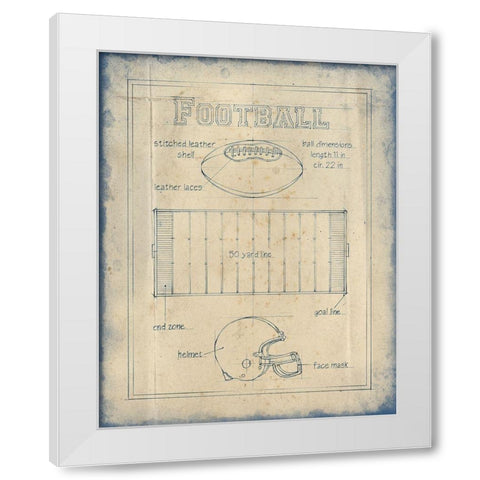All About the Game II White Modern Wood Framed Art Print by Harper, Ethan