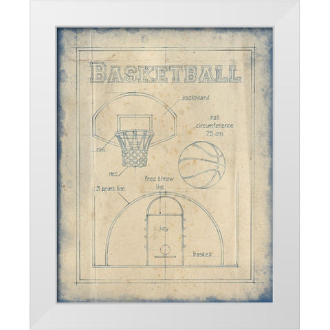 All About the Game III White Modern Wood Framed Art Print by Harper, Ethan