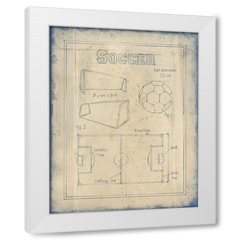 All About the Game IV White Modern Wood Framed Art Print by Harper, Ethan