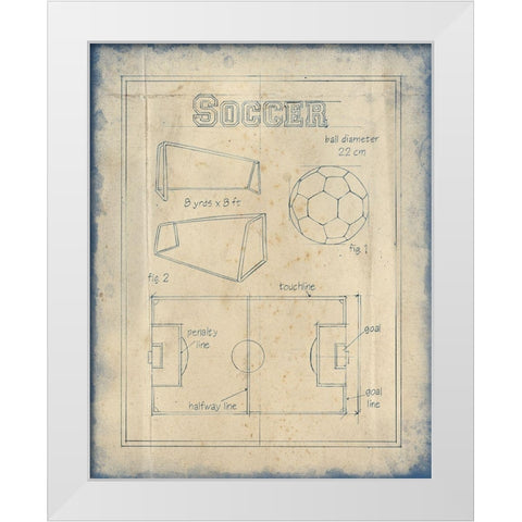 All About the Game IV White Modern Wood Framed Art Print by Harper, Ethan