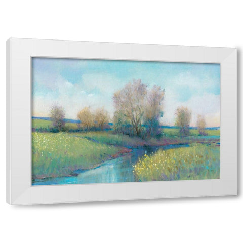 Hidden Stream I White Modern Wood Framed Art Print by OToole, Tim