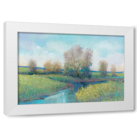 Hidden Stream I White Modern Wood Framed Art Print by OToole, Tim